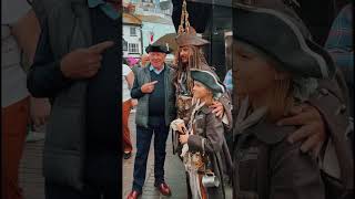 Brixham Pirate Festival 2023 short  Davy Jones Captains Beard Jack Sparrow [upl. by Bennir]