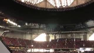 Atlanta Falcons circular led Halo board Mercedes Benz Stadium [upl. by Yoj]