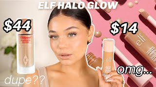 NEW ELF HALO GLOW LIQUID FILTER… Charlotte Tilbury Flawless Filter dupe omg [upl. by Notanhoj]