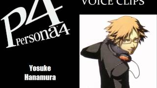 Persona 4 Yosuke Hanamura Voice Clips [upl. by Bergen]