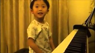 Pianista prodigio de tan solo 4 años  TecnoPianocom [upl. by Tripp241]