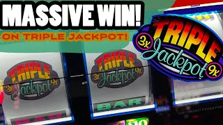 My BIGGEST WIN EVER on Triple Jackpot 😱 High Limit Slots at Aria Las Vegas ⭐️ [upl. by Arriek]