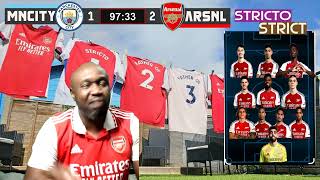 strictostrict Stricto Reacts Stones Jammy Goal Man City 2  2 ARSENAL [upl. by Adriana]