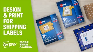 How to Design amp Print Shipping Labels with Avery Products [upl. by Home]