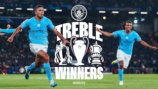 TREBLE WINNERS  Manchester City are Champions of Europe Premier League amp FA Cup Winners [upl. by Nnaihs]