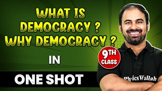 WHAT IS DEMOCRACY WHY DEMOCRACY in 1 Shot  FULL Chapter Coverage THEORYPYQs  Class9th SST [upl. by Nerhtak]