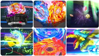 Beyblade Burst Surge  All Tag Special Moves [upl. by Gnik383]