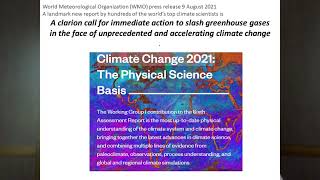 Climate IPCC AR6 WG1 Science Authors slides [upl. by Adamik124]