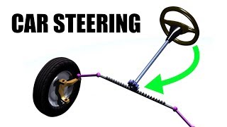 How Car Steering Works  Rack amp Pinion [upl. by Driskill]