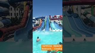 Lyttos Beach Hotel Crete waterpark in your hotel Greece Hotel [upl. by Shiff]