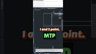 AutoCAD MTP Command shorts tutorialautocad autodeskcad autocad2d autocadtipsautocadtutorial [upl. by Beckerman]