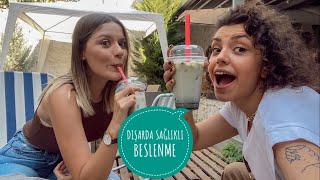 1 GÜN BOYUNCA DIŞARIDA SAĞLIKLI BESLENMEK  GÜNLÜK VLOG Melynutty [upl. by Dianna]