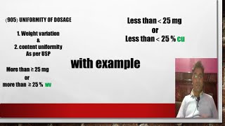 Pharma master 905 uniformity of dosage unit [upl. by Anneehs140]