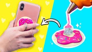 POPSOCKET en 5 MINUTOS Soporte para Celular FÁCIL Perfecto para Musically ✎ Craftingeek [upl. by Eyahsal86]