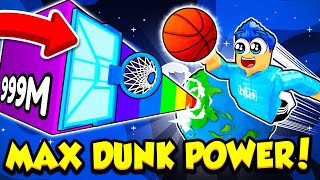 I GOT MAX POWER AND DUNKED IN SPACE IN SUPER DUNK SIMULATOR [upl. by Sulakcin]