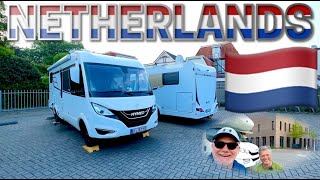 MOTOKARAVAN İLE HOLLANDA amp MERCEDES HYMER MOBIL amp CAMPERPLEK WINTERSWIJK CENTRUM [upl. by Kcitrap]