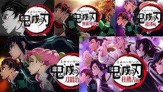 Demon Slayer KImetsu No Yaiba All Openings [upl. by Enaej50]