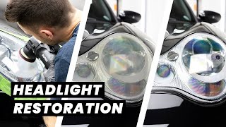 Headlight Restoration  16 Year Old Porsche 911 996  ASMR [upl. by Eihcir]