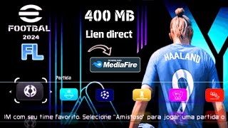 efootball PES 2024 PPSSPP MEDIAFIRE LATEST TRANSFERS KITS 2324 [upl. by Sina]