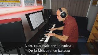 Georges Brassens  Les copains dabord  Piano  KARAOKE [upl. by Bamford965]