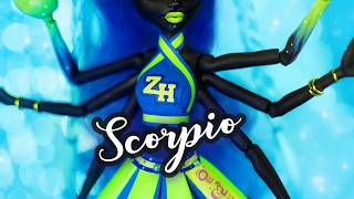 Alien Cheerleader Scorpio ♏ Random Prompt Zodiac Challenge • OOAK Monster High Doll [upl. by Enyallij]