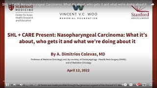 Nasopharyngeal Carcinoma What it’s about who gets it and what we’re doing about it [upl. by Ailbert]