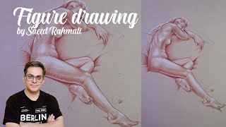 Stepbystep painting tutorial drawing a female figure [upl. by Enaled]