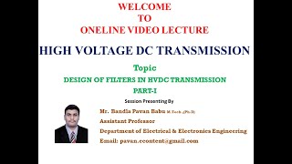 Design of Filters in HVDC Transmission SystemsPartI [upl. by Avad]