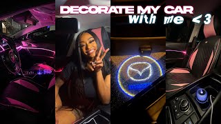 Decorate My Car With Me 2024 ♡  Amazon Haul  Unboxing  Car Tour [upl. by Drucilla]