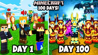 I Spent 100 Days in MODDED MINECRAFT with FRIENDS This is What Happened [upl. by Atnwahs]