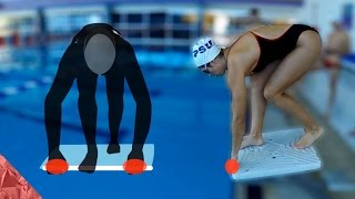 3 steps to learn a competitive start  dive Freestyle Butterfly and Breaststroke  breast stroke [upl. by Anahsak]