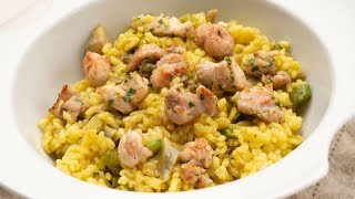 Arroz con verduras y conejo al azafrán  Karlos Arguiñano en tu cocina [upl. by Ahsitra672]