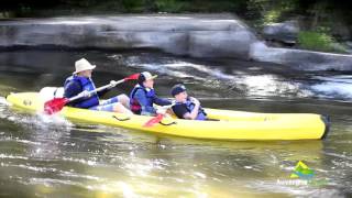 Auvergne Loisirs canoë canyoning paint ball [upl. by Eicyac515]