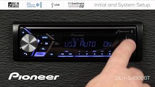 How To  Initial and System Setup on Pioneer InDash Receivers 2018 [upl. by Duky]