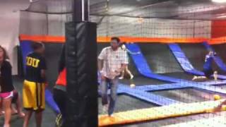 Trampoline Dodgeball Baby Urban Air Trampoline Park [upl. by Enaenaj]