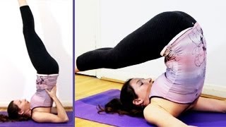 Advanced Yoga Shoulder Stand Pose amp Plow Pose [upl. by Shelly]