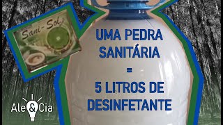 Desinfetante Caseiro de Eucalipto  5 LITROS com UMA PEDRA SANITÁRIA [upl. by Margalo]