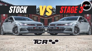 GOLF GTI TCR STOCK VS STAGE 3 [upl. by Rondon]