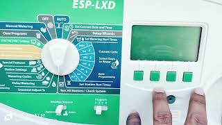 How to Program an Irrigation Controller ESPLXD Rainbird [upl. by Aitak518]