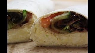 Cheese Ploughmans Wrap Recipe [upl. by Enywtna]