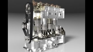 Peugeot TU1 Engine Model amp Animation [upl. by Quennie758]