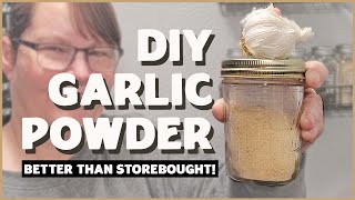 Dehydrate the Best DIY Garlic Powder  Hacks for making it in bulk faster [upl. by Ludvig]