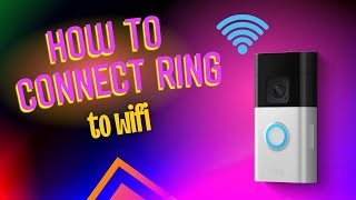 How do I connect Ring to WiFi Connect your Ring camera to WiFi [upl. by Nauwaj]