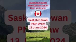 Canada PNP immigration draw 13 June 2024 shorts youtubeshorts news canada [upl. by Monreal121]