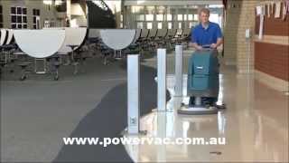 Tennant T300 scrubber from PowerVac introduction video [upl. by Dewayne131]