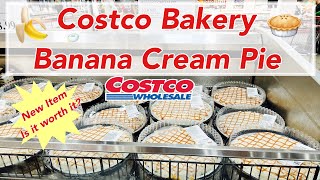 Costcos Banana Cream Pie Overview Brand New in the Bakery [upl. by Anirrehs]