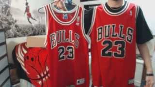 Unboxing Michael Jordan Red Chicago Bulls Hardwood Classics Jersey  More 1080p [upl. by Feer]