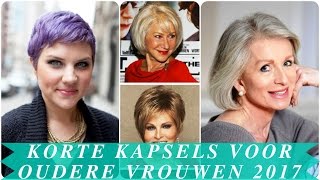 Korte kapsels voor oudere vrouwen 2017 [upl. by Lalib548]