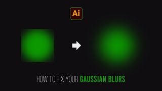 How to FIX your GAUSSIAN BLURS  Illustrator Tutorial Easy [upl. by Aeel]