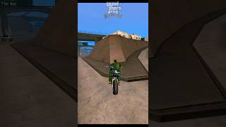 Bike Stunt jump💯 In Gta San Andreas  gta shorts gaming viralshorts games [upl. by Tuneberg]